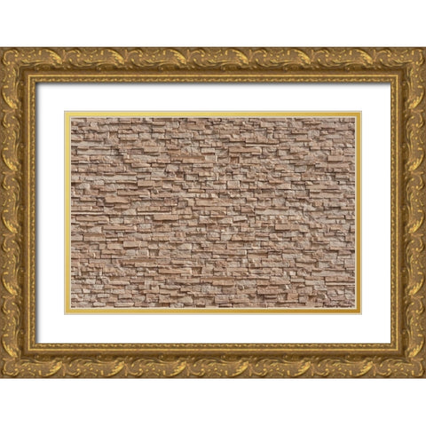 Texture 50 Gold Ornate Wood Framed Art Print with Double Matting by 1x Studio III