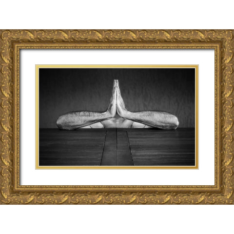 Self Portrait Gold Ornate Wood Framed Art Print with Double Matting by Toniolo, Giorgio