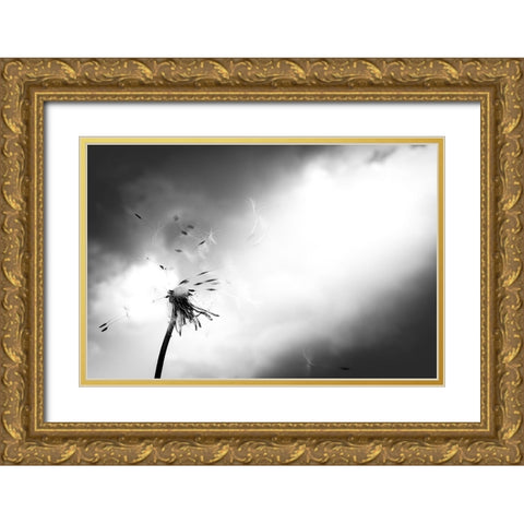 Breath of life Gold Ornate Wood Framed Art Print with Double Matting by Goto, Satoru
