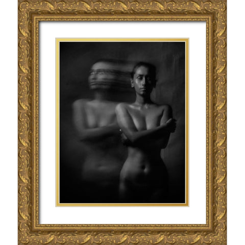 Eternal Quest Gold Ornate Wood Framed Art Print with Double Matting by BHATTACHARYYA, PARTHA