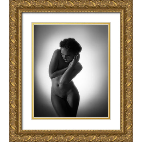 Highlighted Gold Ornate Wood Framed Art Print with Double Matting by Brackstone, Mel