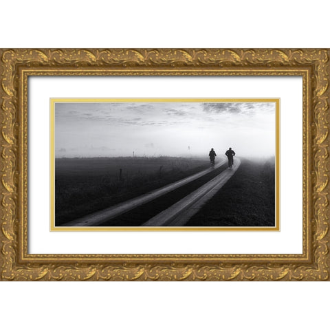 Disappearing Gold Ornate Wood Framed Art Print with Double Matting by Klesse, Andreas