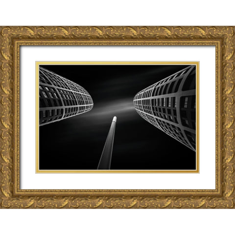 Sky Park Gold Ornate Wood Framed Art Print with Double Matting by Vazan, Karol