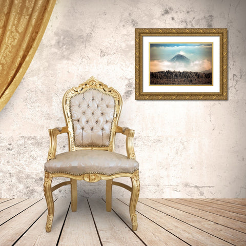 Unknown Land Gold Ornate Wood Framed Art Print with Double Matting by Baudot, Christophe