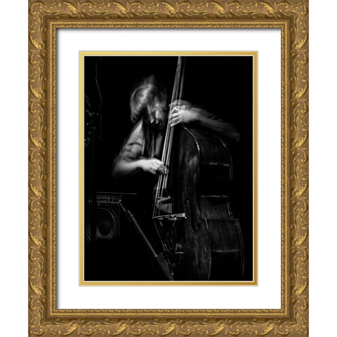 Jazz Emotion Gold Ornate Wood Framed Art Print with Double Matting by Yamamoto, Eiji