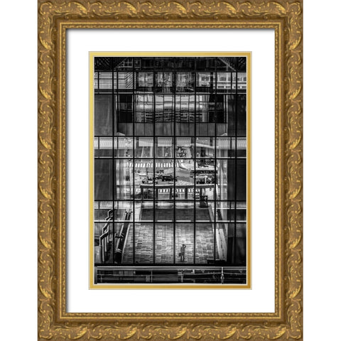 Reflection Gold Ornate Wood Framed Art Print with Double Matting by Sakamoto, Haruyo