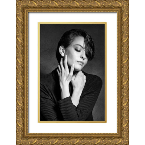 Your Memory Is Still Here Gold Ornate Wood Framed Art Print with Double Matting by Tejada, Cesar