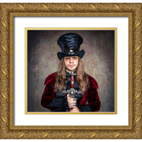 Lord Of Discipline Gold Ornate Wood Framed Art Print with Double Matting by Springgay, Daniel