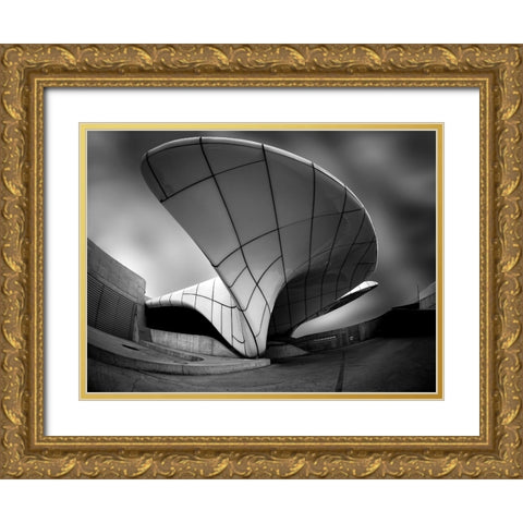 Hungerburg Station - Innsbruck Gold Ornate Wood Framed Art Print with Double Matting by Dan, Udrea