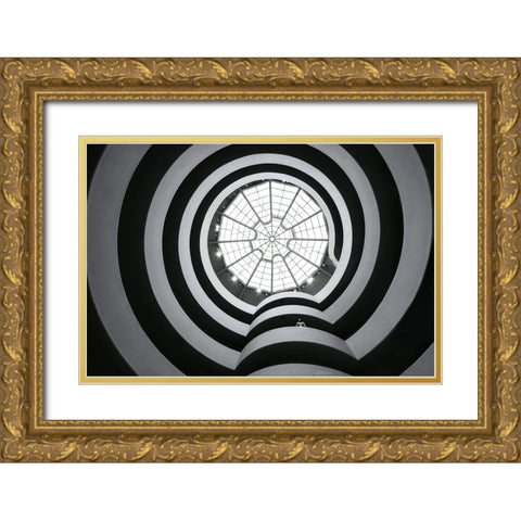 Guggenheim Museum - Nyc Gold Ornate Wood Framed Art Print with Double Matting by W., Catherine