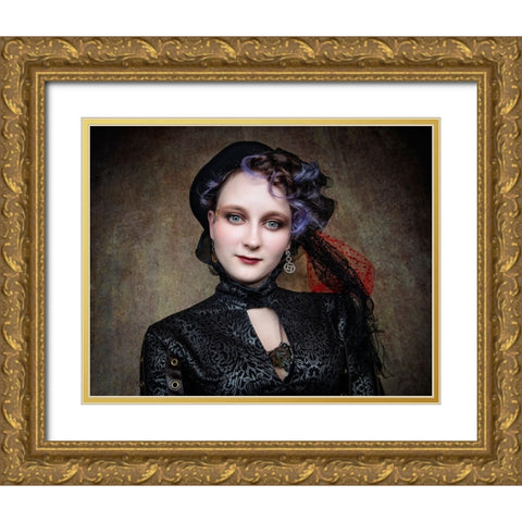 Wild EyeS Gold Ornate Wood Framed Art Print with Double Matting by Springgay, Daniel