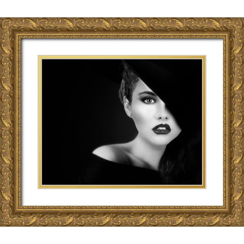Vamp Gold Ornate Wood Framed Art Print with Double Matting by Punyet Miro, Carles