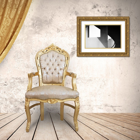 View Through Gold Ornate Wood Framed Art Print with Double Matting by Ruckert, Stephan