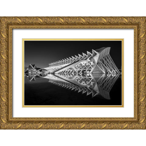 Exoskeleton Gold Ornate Wood Framed Art Print with Double Matting by Silveira, Fernando