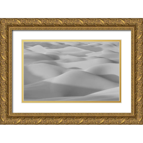 The Curves Gold Ornate Wood Framed Art Print with Double Matting by Qiu, Jenny