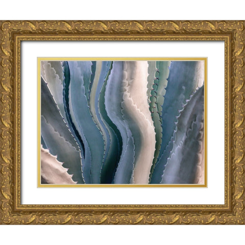 Sonoma Summertime Roadside Abstract Gold Ornate Wood Framed Art Print with Double Matting by Wechsler, Robin