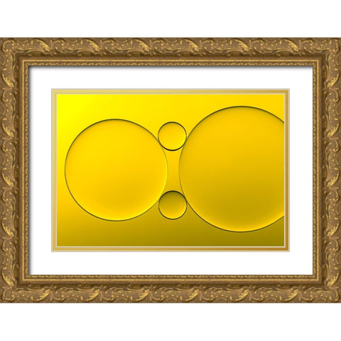 Parejas Gold Ornate Wood Framed Art Print with Double Matting by Luis Martinez, Antonio