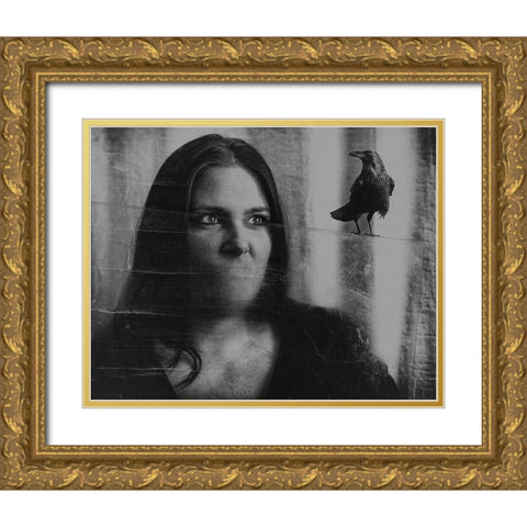 Silent Conversation Gold Ornate Wood Framed Art Print with Double Matting by Ulfig Arps, Sandra