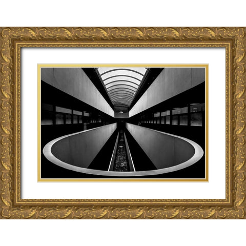 Marin Center 1333 Gold Ornate Wood Framed Art Print with Double Matting by Zeng, Jiahong