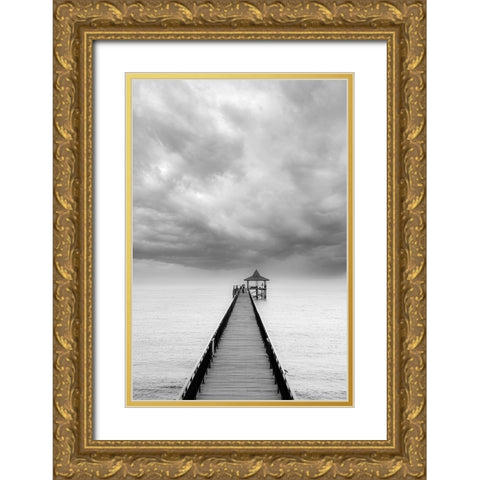 Destination Gold Ornate Wood Framed Art Print with Double Matting by Sankar, Ravi