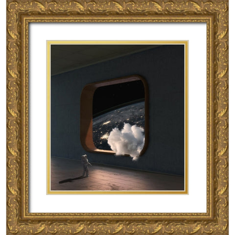Am‚E™Cš„Ae—Pe—A Gold Ornate Wood Framed Art Print with Double Matting by CVV