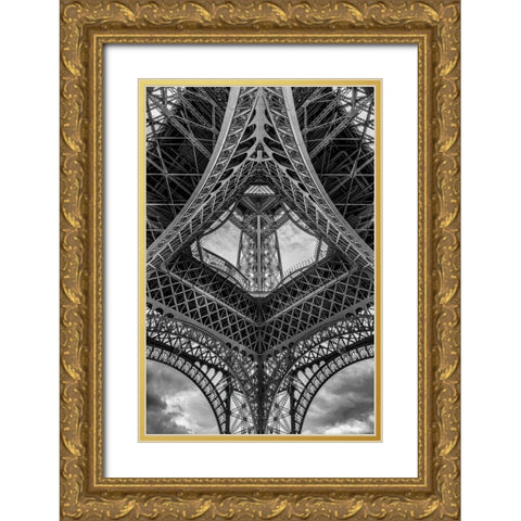 French Scaffolding Gold Ornate Wood Framed Art Print with Double Matting by Stampfli, Craig