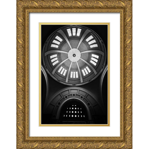Untitled Gold Ornate Wood Framed Art Print with Double Matting by Hishamtwhed