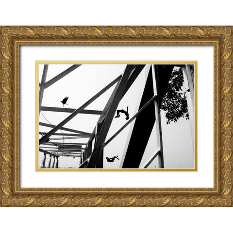 Kolkata-2022 Gold Ornate Wood Framed Art Print with Double Matting by Ganguly, Ananway
