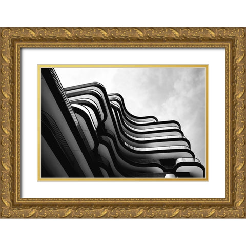 Shadowside Gold Ornate Wood Framed Art Print with Double Matting by Flour, Bruno