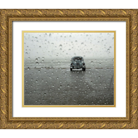 Off Season Gold Ornate Wood Framed Art Print with Double Matting by Strelok