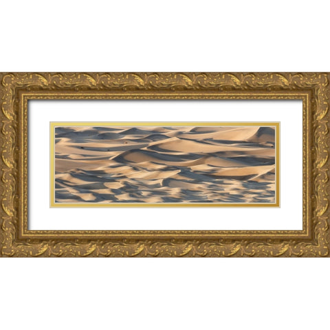Sand Waves Gold Ornate Wood Framed Art Print with Double Matting by Chapman, Michael