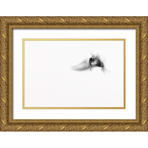 In...M O T I O N Gold Ornate Wood Framed Art Print with Double Matting by Elkahlawi, Ahmed