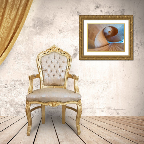 Toronto Ago Staircase -1 Gold Ornate Wood Framed Art Print with Double Matting by Luo, Edwin