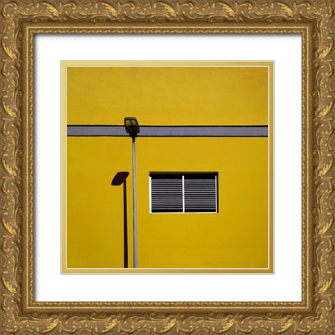 Urban Minimalism Gold Ornate Wood Framed Art Print with Double Matting by Schuster, Inge