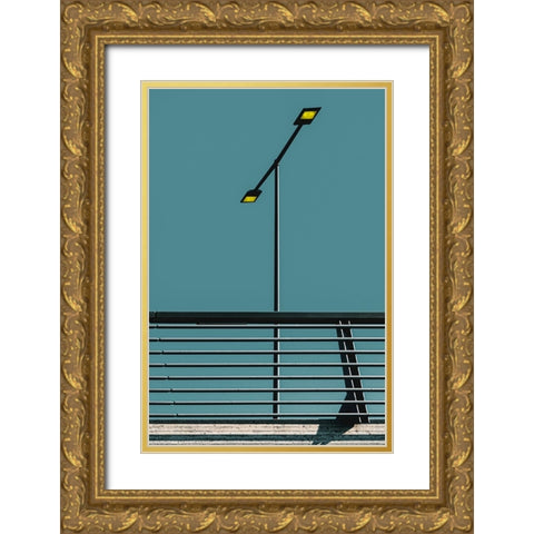 Daylight Gold Ornate Wood Framed Art Print with Double Matting by Ruckert, Stephan