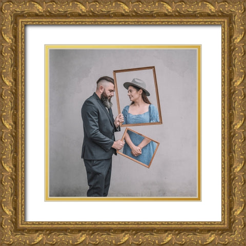 Nostalgia Gold Ornate Wood Framed Art Print with Double Matting by Pietrzak, Lukasz