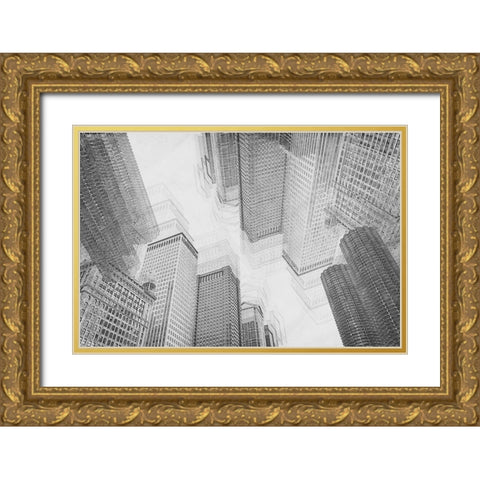 densification of the City Gold Ornate Wood Framed Art Print with Double Matting by Schleicher-Schwarz, Roswitha