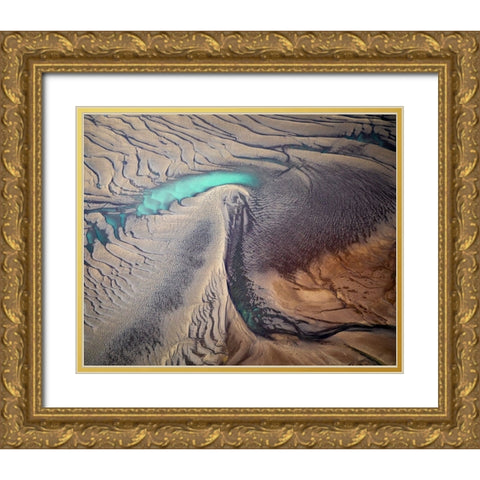 Eye Of Sauron Gold Ornate Wood Framed Art Print with Double Matting by Sadovsky, Vlad