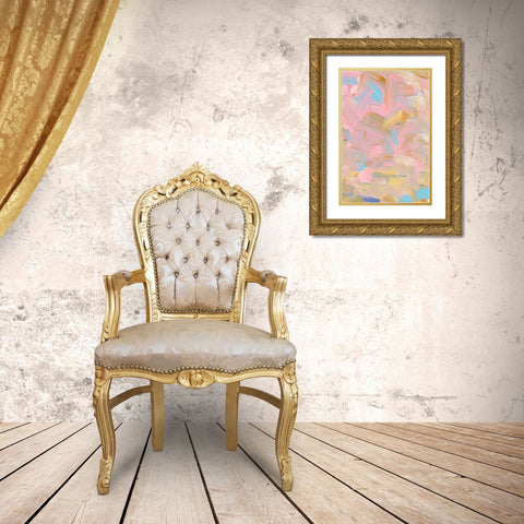 Playday Gold Ornate Wood Framed Art Print with Double Matting by uplusmestudio