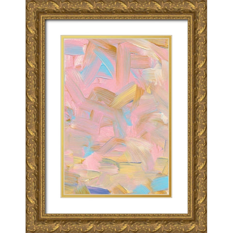 Playday Gold Ornate Wood Framed Art Print with Double Matting by uplusmestudio