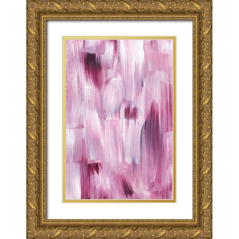 Love Enough Gold Ornate Wood Framed Art Print with Double Matting by uplusmestudio