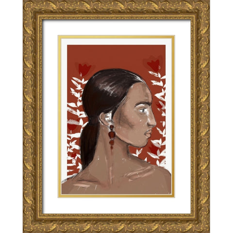 The Beginning Gold Ornate Wood Framed Art Print with Double Matting by Treechild