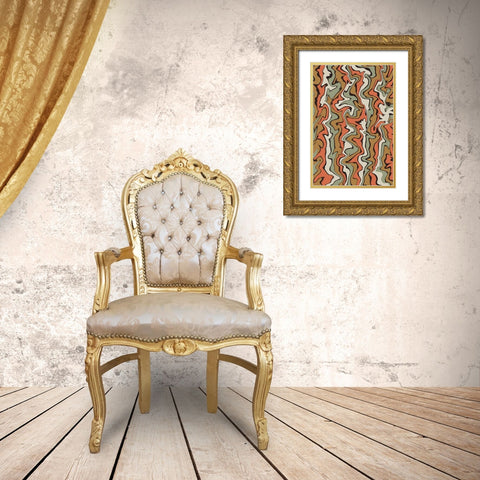 Stirred Colors Gold Ornate Wood Framed Art Print with Double Matting by Treechild