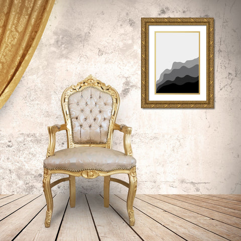 Mono Gold Ornate Wood Framed Art Print with Double Matting by Grace Agustin, Wendy