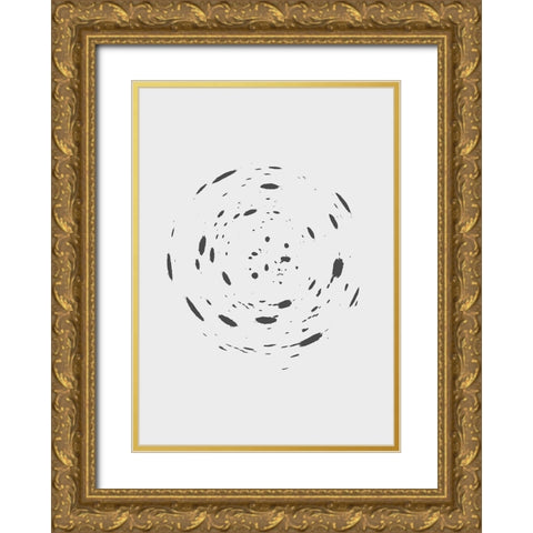 Chaos Gold Ornate Wood Framed Art Print with Double Matting by Grace Agustin, Wendy