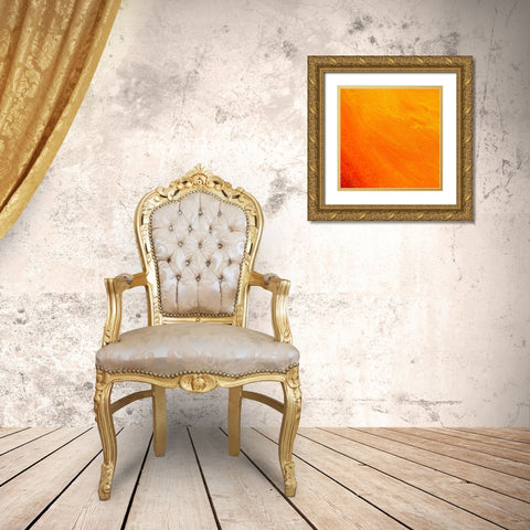 Sunset Gold Ornate Wood Framed Art Print with Double Matting by Jarotdjunaedi