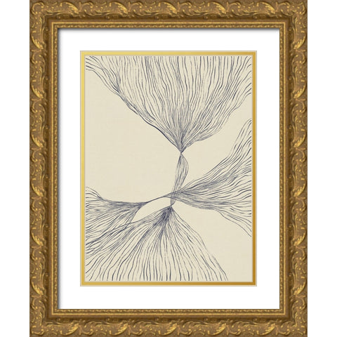 Interaction #2 Gold Ornate Wood Framed Art Print with Double Matting by Galitsyna, Alisa
