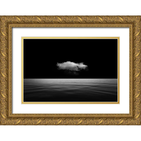 Lonely Cloud Gold Ornate Wood Framed Art Print with Double Matting by Eisele, Stefan