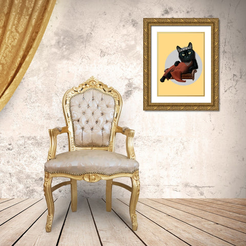 Lady Tara Gold Ornate Wood Framed Art Print with Double Matting by Lawless, Adam