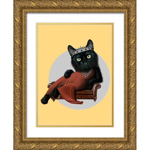 Lady Tara Gold Ornate Wood Framed Art Print with Double Matting by Lawless, Adam